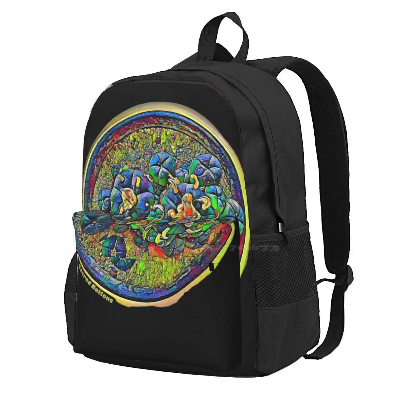 

Trippy Peyote Cactus Hot Sale Schoolbag Backpack Fashion Bags Cactus Cacti Succulents Plants Trippy Peyote Sacred