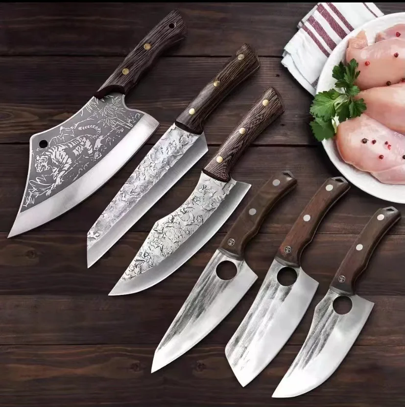 

Hammer Chopping Knife Butcher's Knives Kitchen Household Boning Knife Meat Slices Chef Knife Forging Kitchen Knives