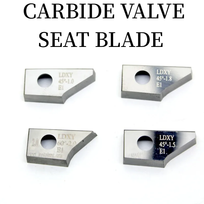 Carbide Solid Valve Seat Blade Cutter Universal One-time Forming Reamer tools 45 60 Degree Reamer Single Angle Blade