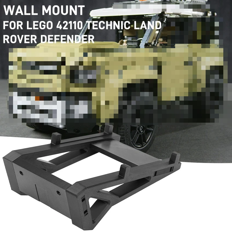 DIY Building Block Wall Display Bracket Wall Mount Holder for LEGO 42110 Technic Land Rover Defender view 2