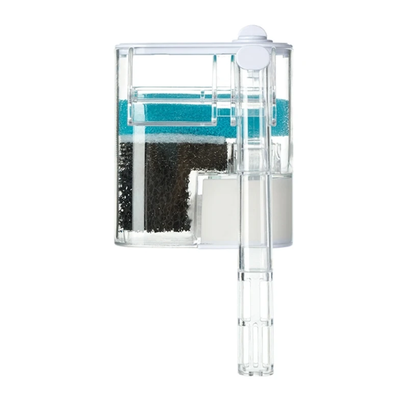 

Low Noise Waterfall Aquariums Filter 3-in-1 Water Purifier Fishtanks Oxygenator