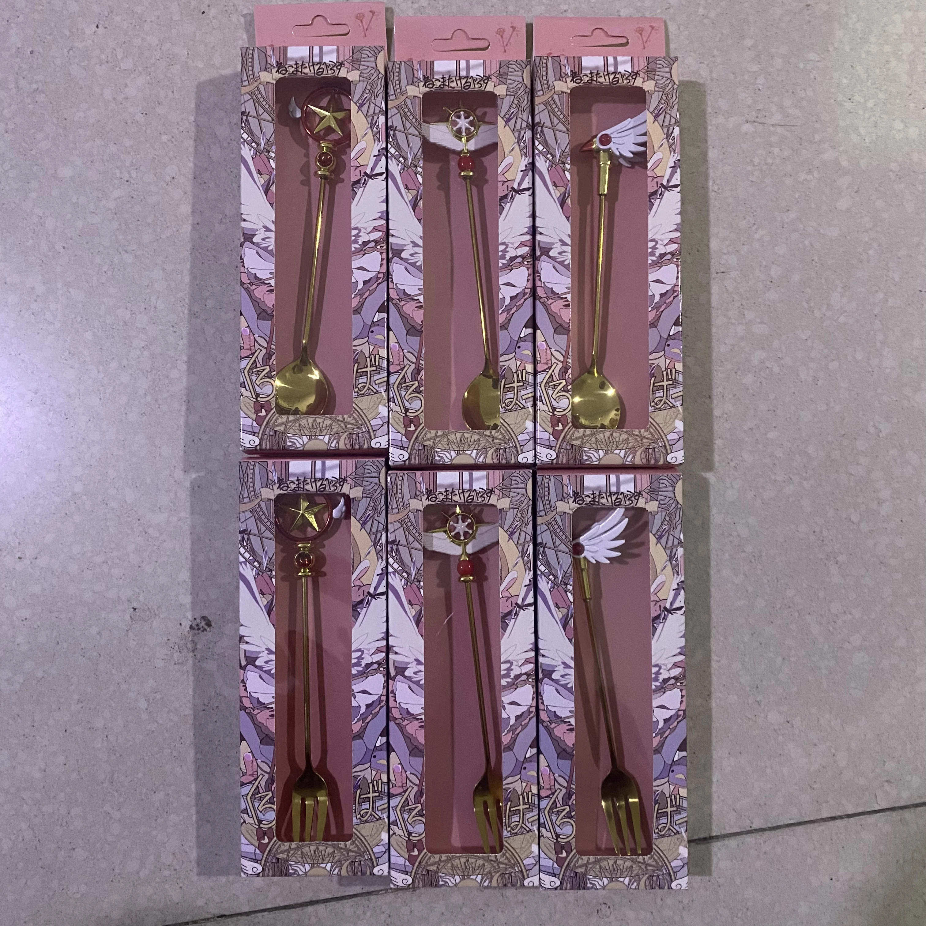 Brdwn Card Captor Sakura CLEAR CARD Kinomoto Bird Head Star 16 cm/6,3'' Staff Fork Spoon Cosplay Prop