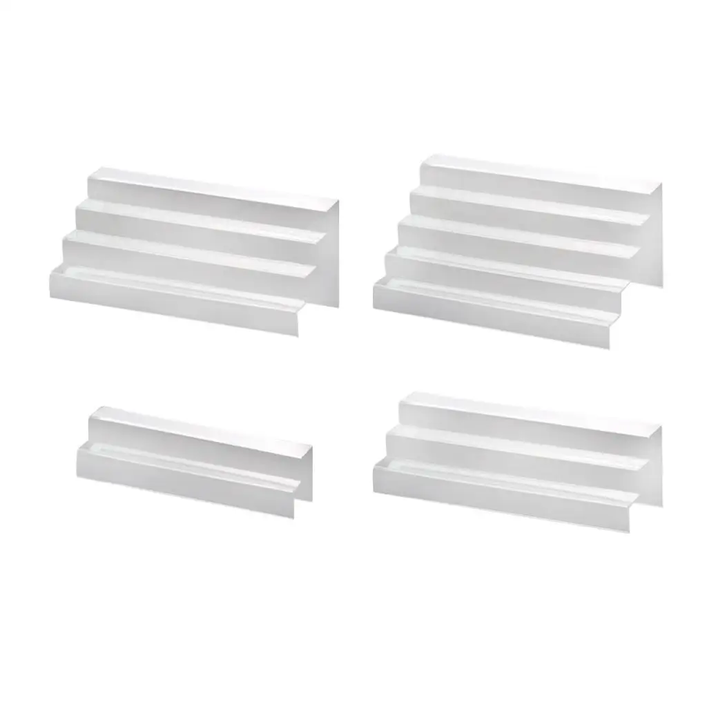 Acrylic Riser Display Shelf Clear Display Stand Display Riser Shelf Jewelry Rack for Crafts