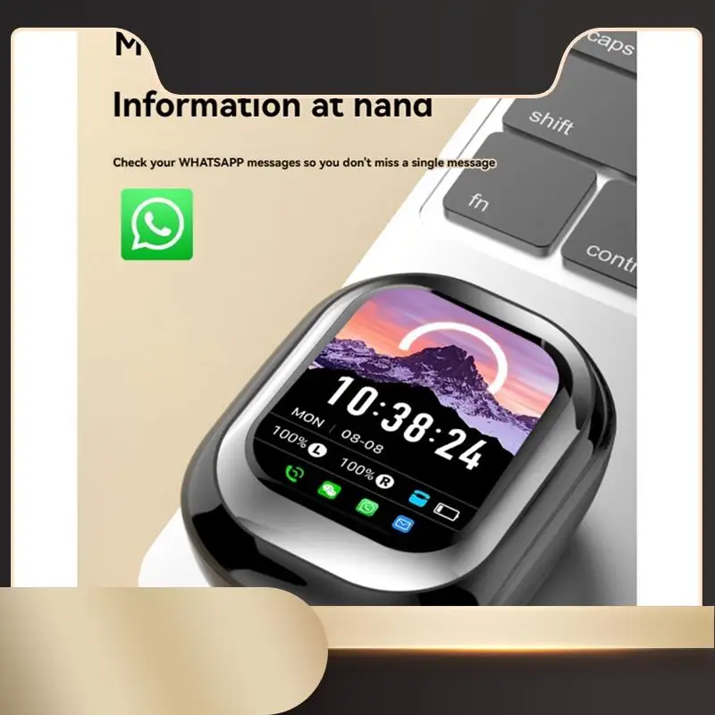 

In-Ear Full-Color Touch Screen Wireless Long-Life Noise Reduction Bluetooth Headset With Smart Watch Function Headset-N36R