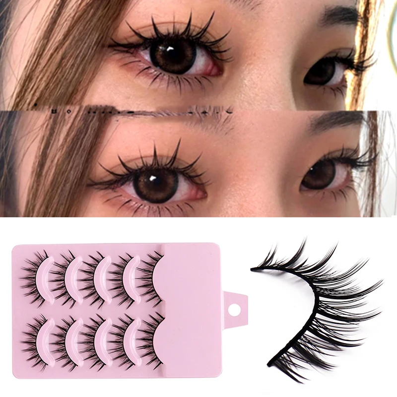 Kleiner Teufel Cosplay Lash Falsche Wimpern 5 Pairs 3d Haufen Japanischen Nagaraku Nerz Wimpern Fee Lolita Wimpern Augen Make-Up Werkzeug