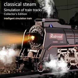 Simulation Electric Variable Track Classical Steam Model Toy High Speed Train Small Retro Steam Train Children's Toy Gift