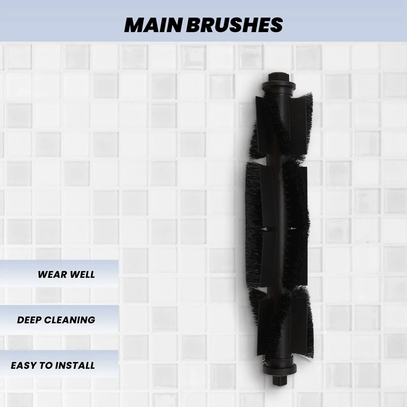 YCOC-For EZVIZ RE4 / RE4 Plus / RE5 / RE5 Plus فرشاة جانبية رئيسية ممسحة قماش فلتر Hepa ملحقات قطع غيار بديلة