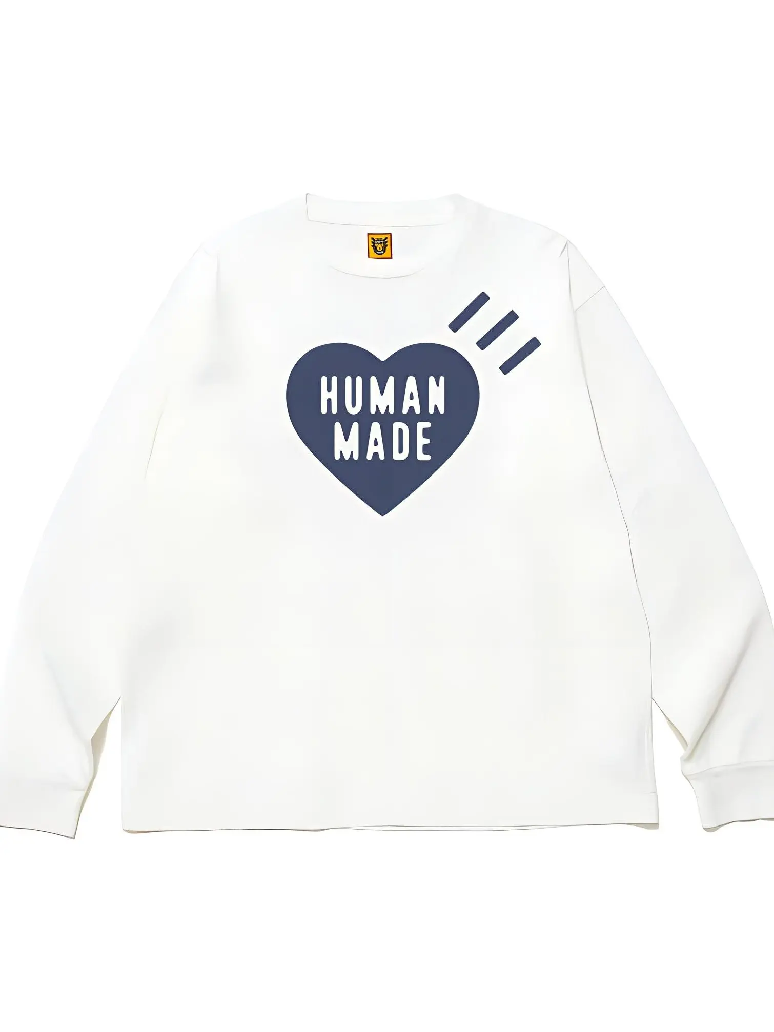 HUMAN MADE Heart Badge L/S T Shirt FW26 Boxy Fit Delta Cotton Unisex Japanese