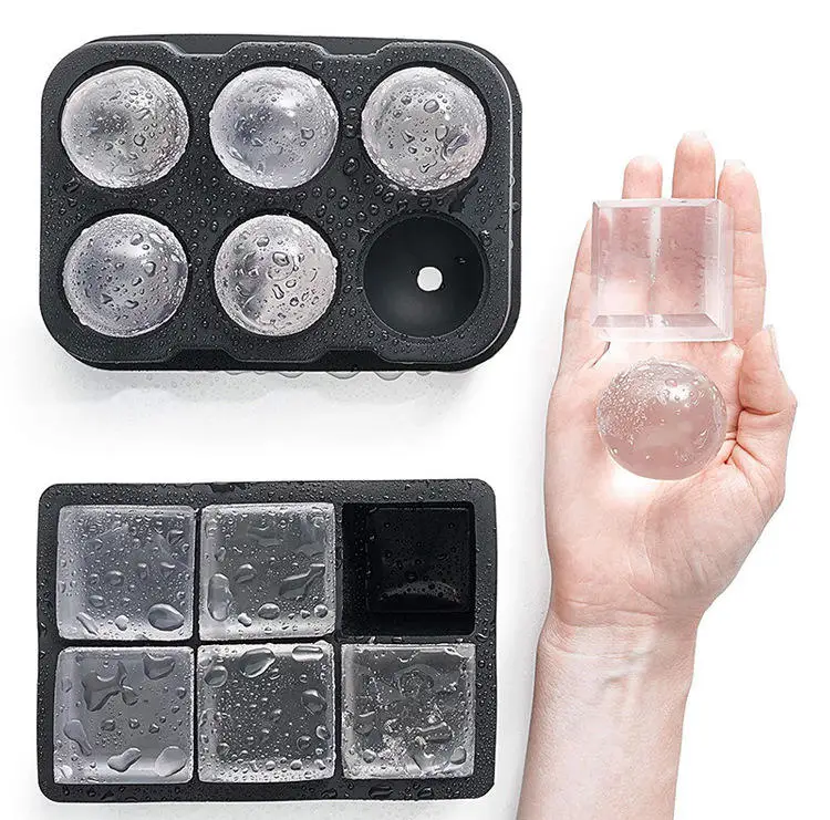 

Food Grade Reusable Ice Maker IceCream Tools Ice Ball Mold Round Square IceTray Mold Silicone Ice Cube Mold Kitchen Tools