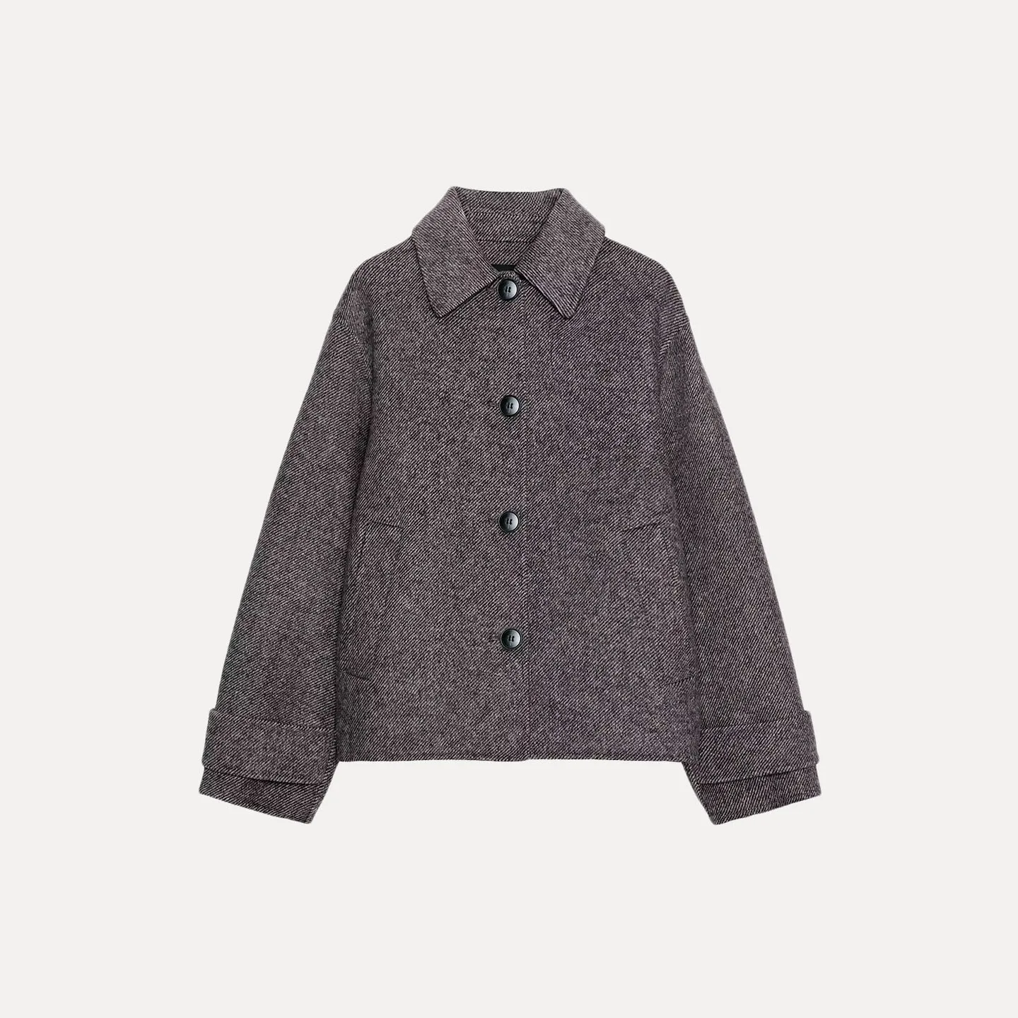 패셔너블한 오트 헤링본 패턴 여성 코트 2025 가을 엘레퀴알리 아우터웨어 여성용 스탠드핏 롱 코트...