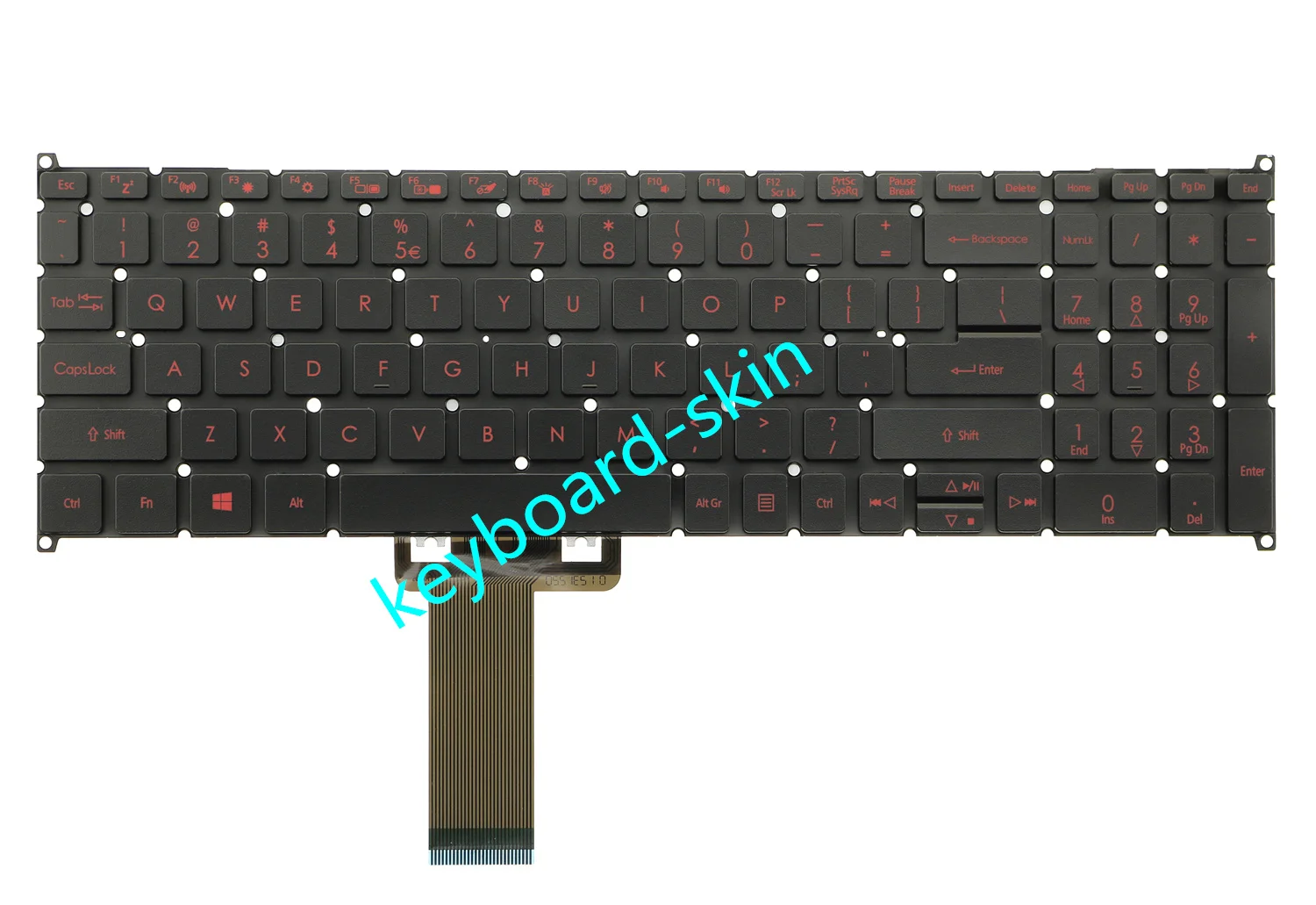 New US Backlit no-Palmrest /C shell Keyboard For Acer Nitro 5 spin NP515-51 N17W1 NP515-51-80X,Spin 5 SP515-51N laptop