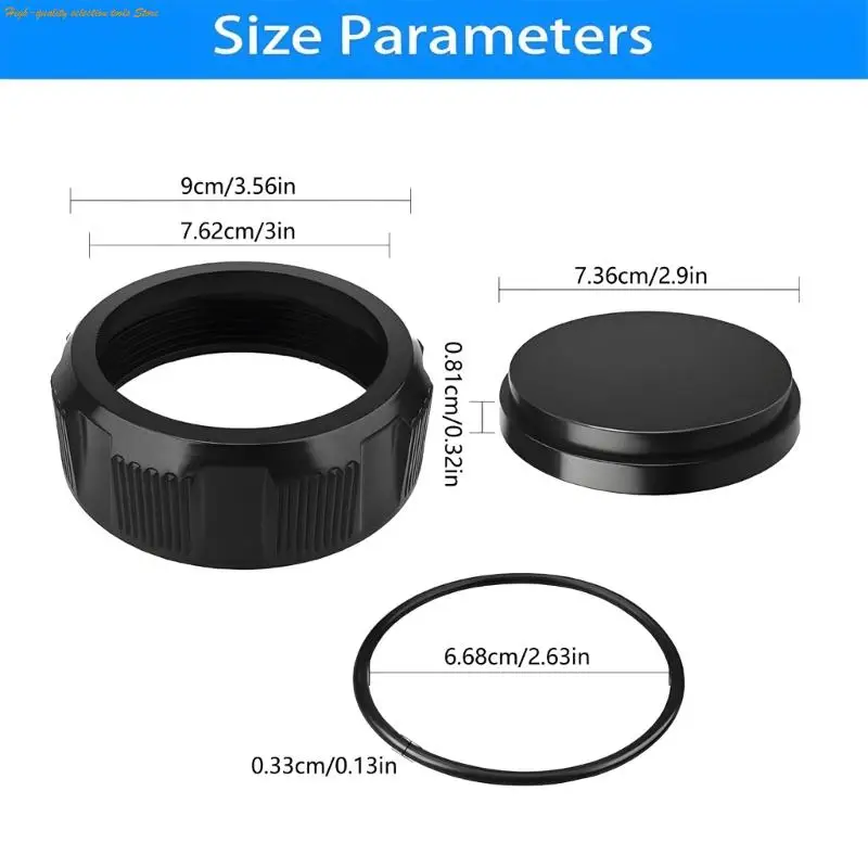 203F R0523000 Pool Filter Drain Cap Assembly untuk Filter Kartrid Kolam Mudah Digunakan