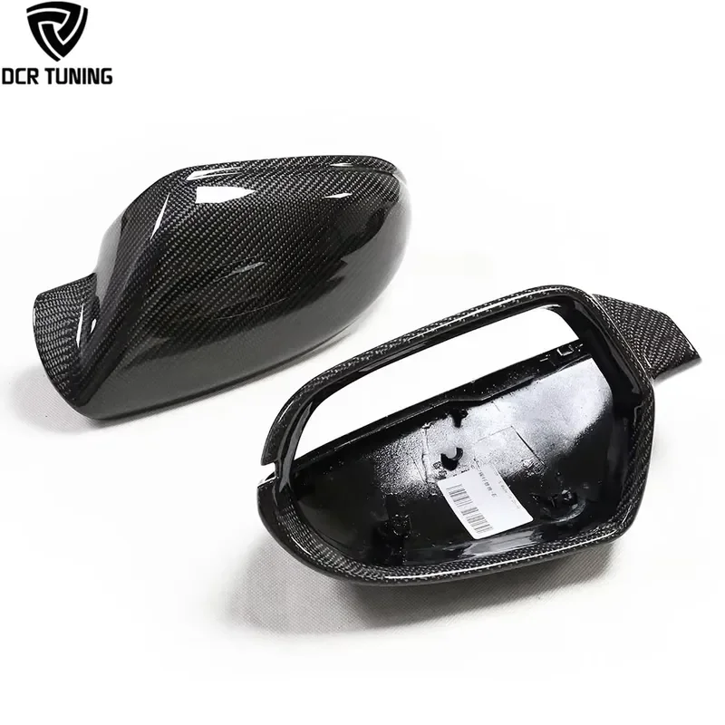 For Audi Replacement Carbon Fiber Mirror Casing  A6 S6 RS6 C7 Wing Shell Cover Side Door Mirror Frame 2012-2017