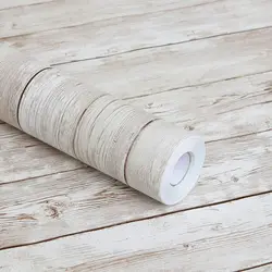 Wall Sticker Wallpaper Self Adhesive Retro Wood Grain PVC Waterproof Wall Stickers Oil Resistant Home Decoration Room Wallpapers