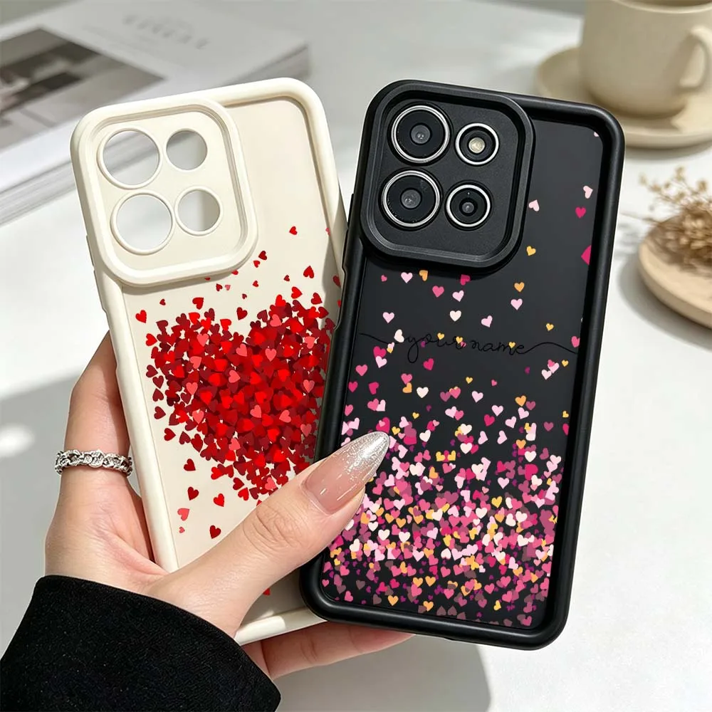 Innovative Heart Pattern For Motorola Moto G86 G85 G56 G35 G34 G32 G24 G06 G05 G04 Edge 70 60 50 Fusion Phone Case Cover