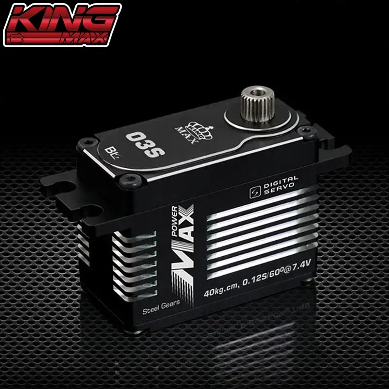 Kingmax BLS01S BLS02S BLS03S BLS04S Brushless Digital Servo 28/37/40/58kg Waterproof Motor For 1:8 1:10 RC Race Cars Robot Parts