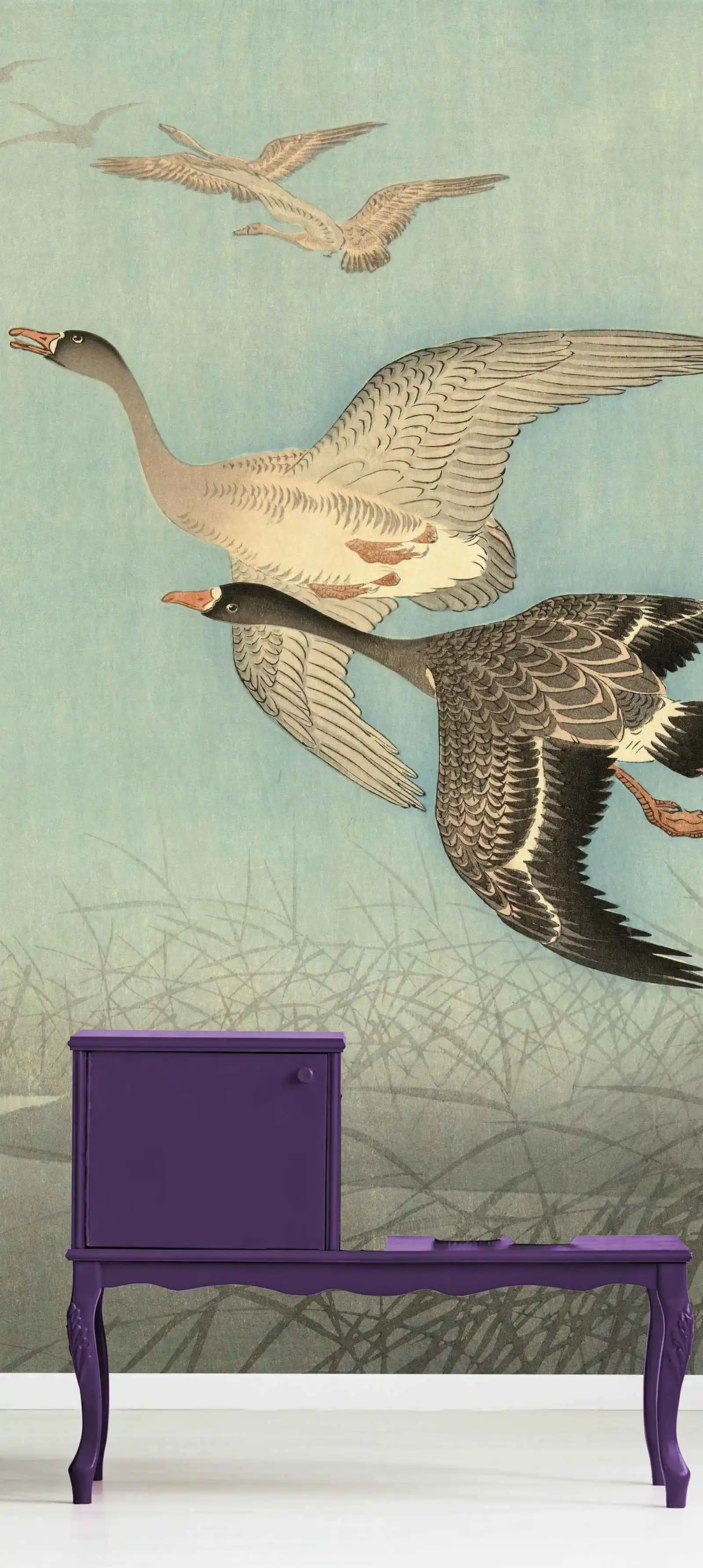 Flying Birds Vintage Regular Wallpaper,Large Size Animal Wall Mural For Home Decoration,Wall Art,Traditional Non-woven Papers