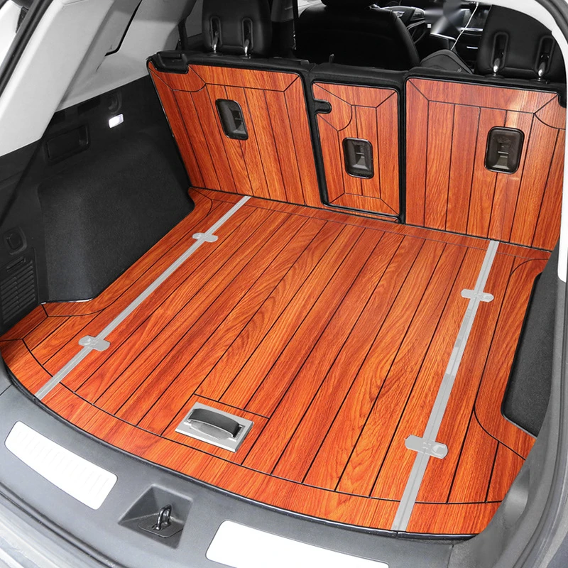 For Cadillac XT5 2016-2019 Wooden trunk mat wooden floor special automobile wooden floor ecological board foot pad customization