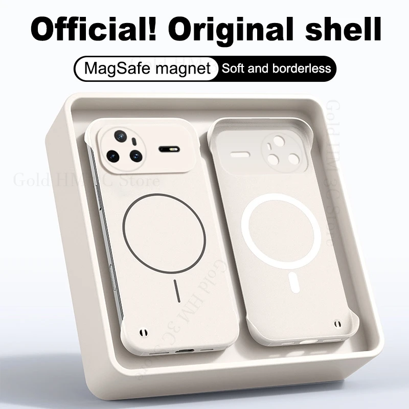 

Skin Feel For Magsafe Frameless Case For Huawei Nova 15 Ultra Hard PC Borderless Magnetic Cover For HUAWEI Nova 15 14 13 12 Pro