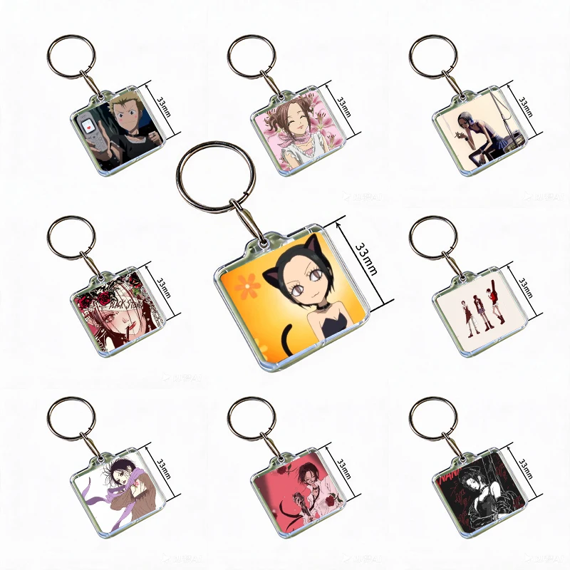 N-Nana Osaki Ai Yazawa Acrylic Keychain Handmade Hanging Ornaments Clothes Backpack Decoration Accessories Gifts with Friends