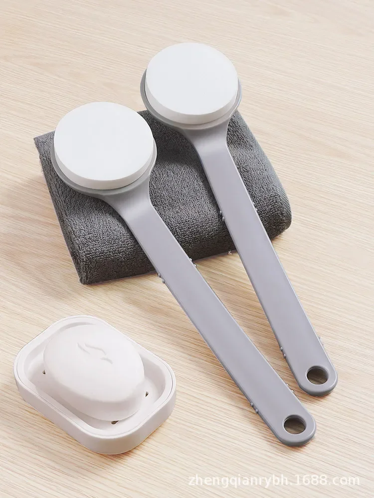 

Резиновая щетка для ванны с длинной ручкой, массажная мягкая щетка для ванны, щетка для спины