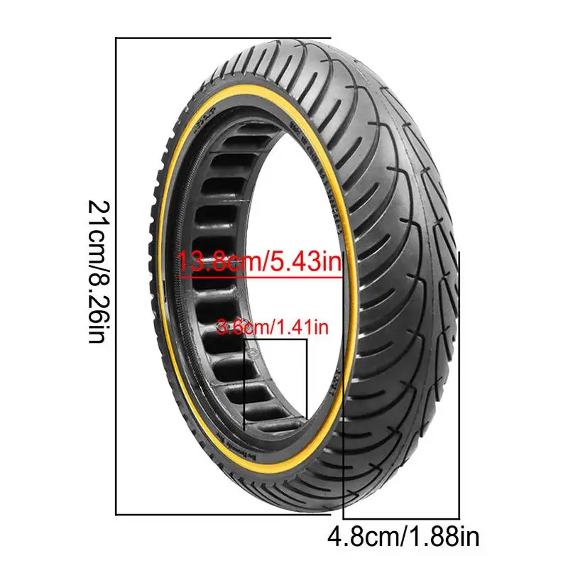 Tire Replacement Electric Scooter 8.5inch Rubber Replacement Tire For Electric Scooter Front/Rear Tyre Non-Inflation E-Scooter