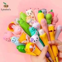 1 Pcs Lytwtw's Cute Soft Gel Pen Kawaii Stationery Office School Supply Decompression Creative Sweet Pretty Lovely Cartoon Pen