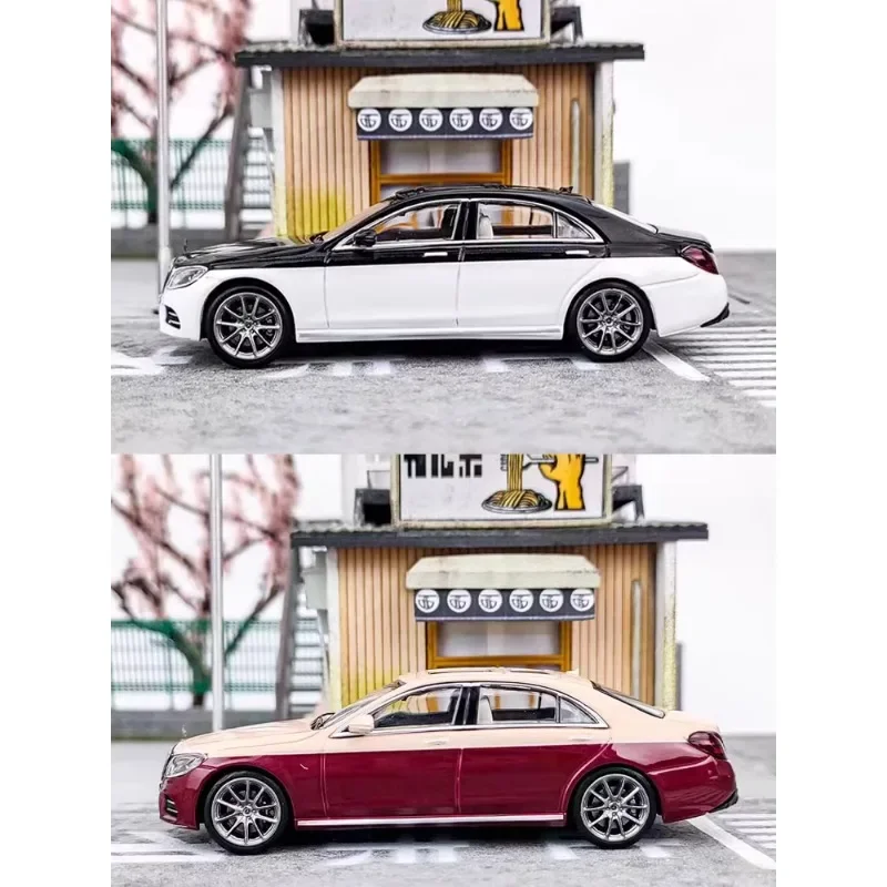 1:64 Mercedes-Benz S-Class W222 S450 alloy simulation model, children's collection of decorative toys, gifts for children.