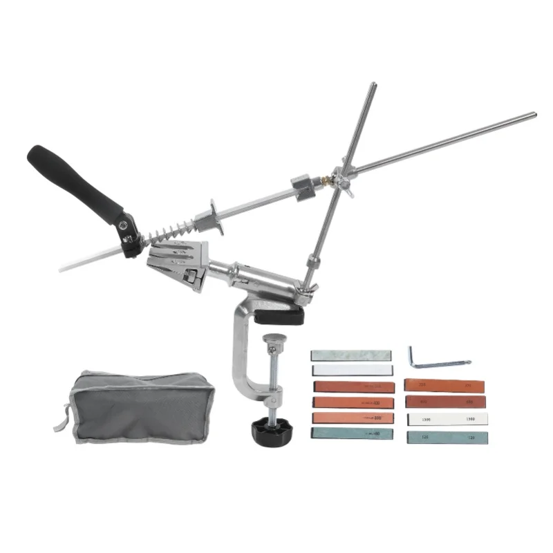 

Knife Sharpening Stone Set 360° Rotation Sharpener Stand Blades Polishing Stone For Home Use