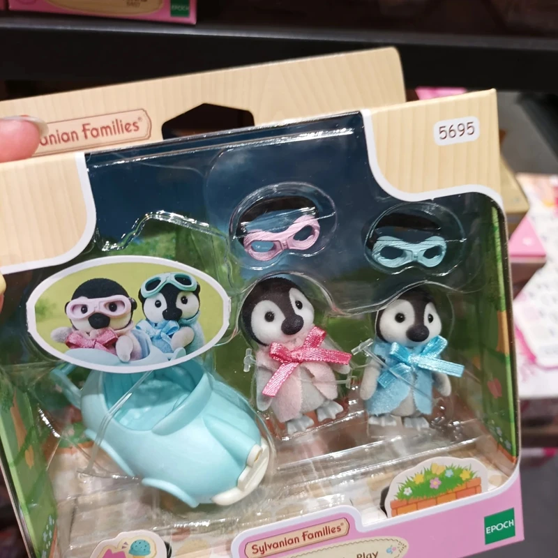 عائلات سيلفانيان أصلية تيرنورينز البطريق سيارة فتاة لعب أطفال بنات دمية الأثاث فتاة لعبة مطابخ سيلفانيا فاميلي