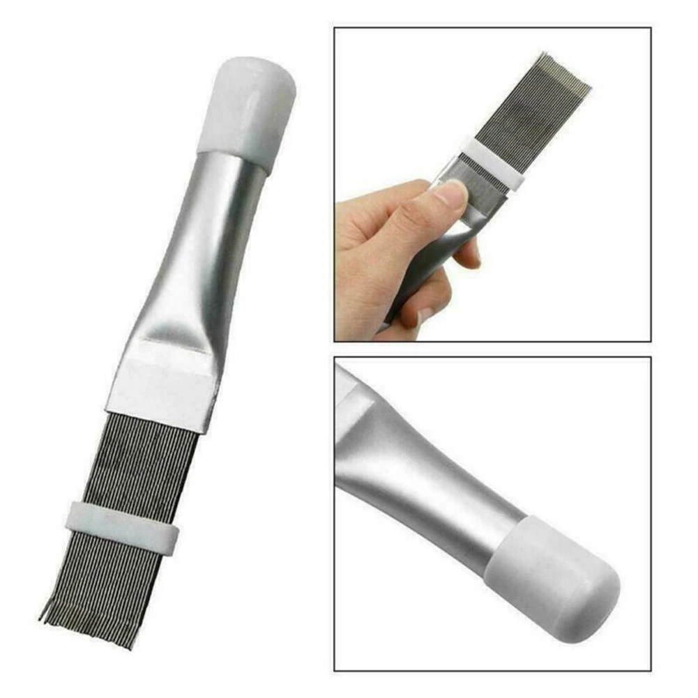 Air Conditioner Cleanning Brush Stainless Steel Fin Condenser Repair Comb Car Cooler Condenser Radiator Evaporator Repair Tools