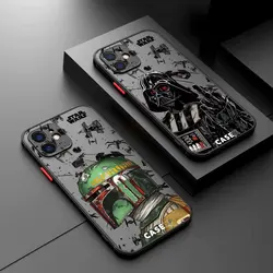 Etui na telefon Hot Movie Star Wars do iPhone'a 16 15 14 13 12 11 Mini Pro Max X XR XSMax 7 8 Plus Matte Transparent Back Cover