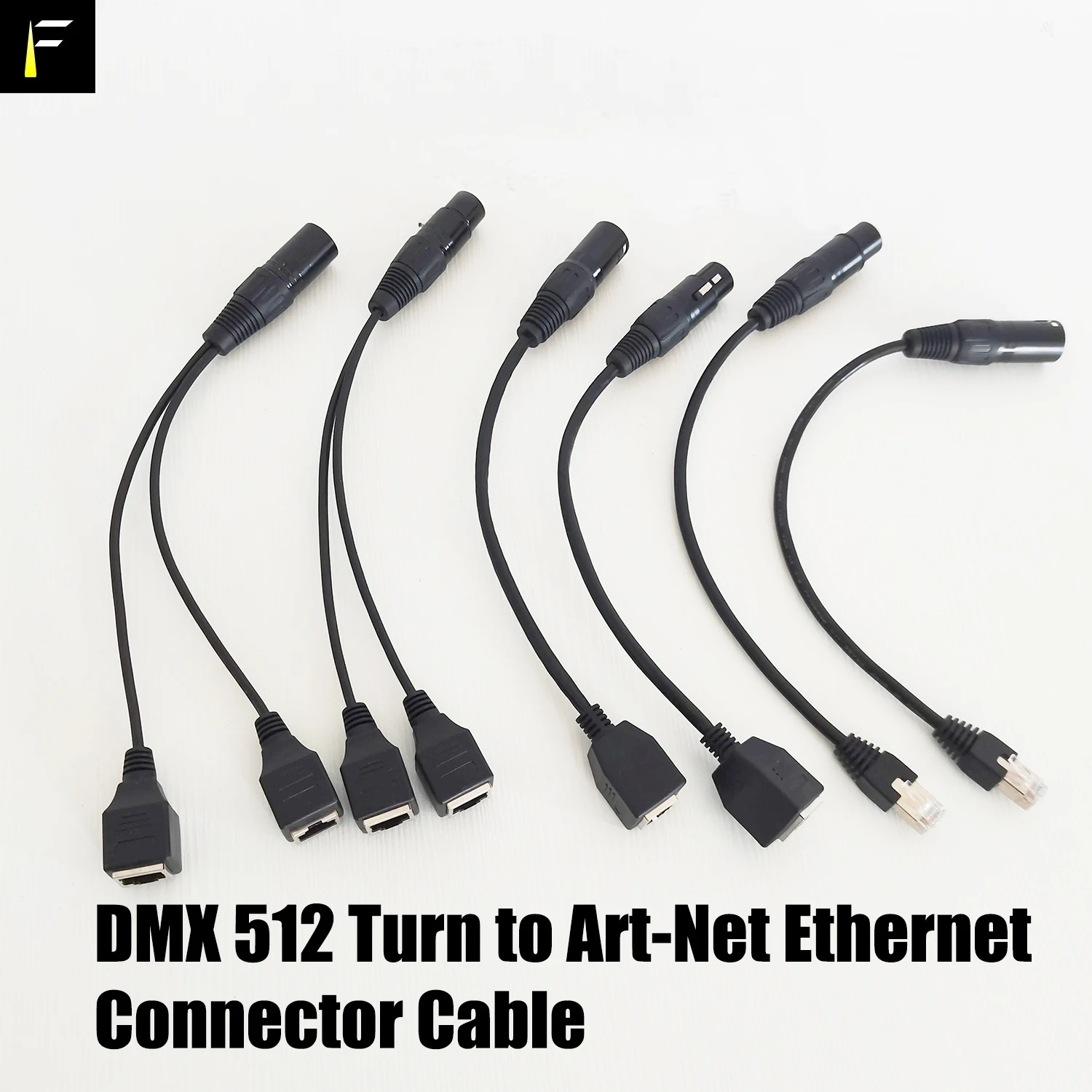 Art-Net Ethernet Connector turn to DMX 512 3XLR Connector Cables