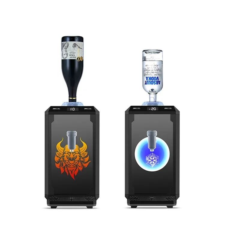 Mini Portable Vodka Whisky Shot Wine Chiller Single Bottle Liquor Beverage Cooling Machine