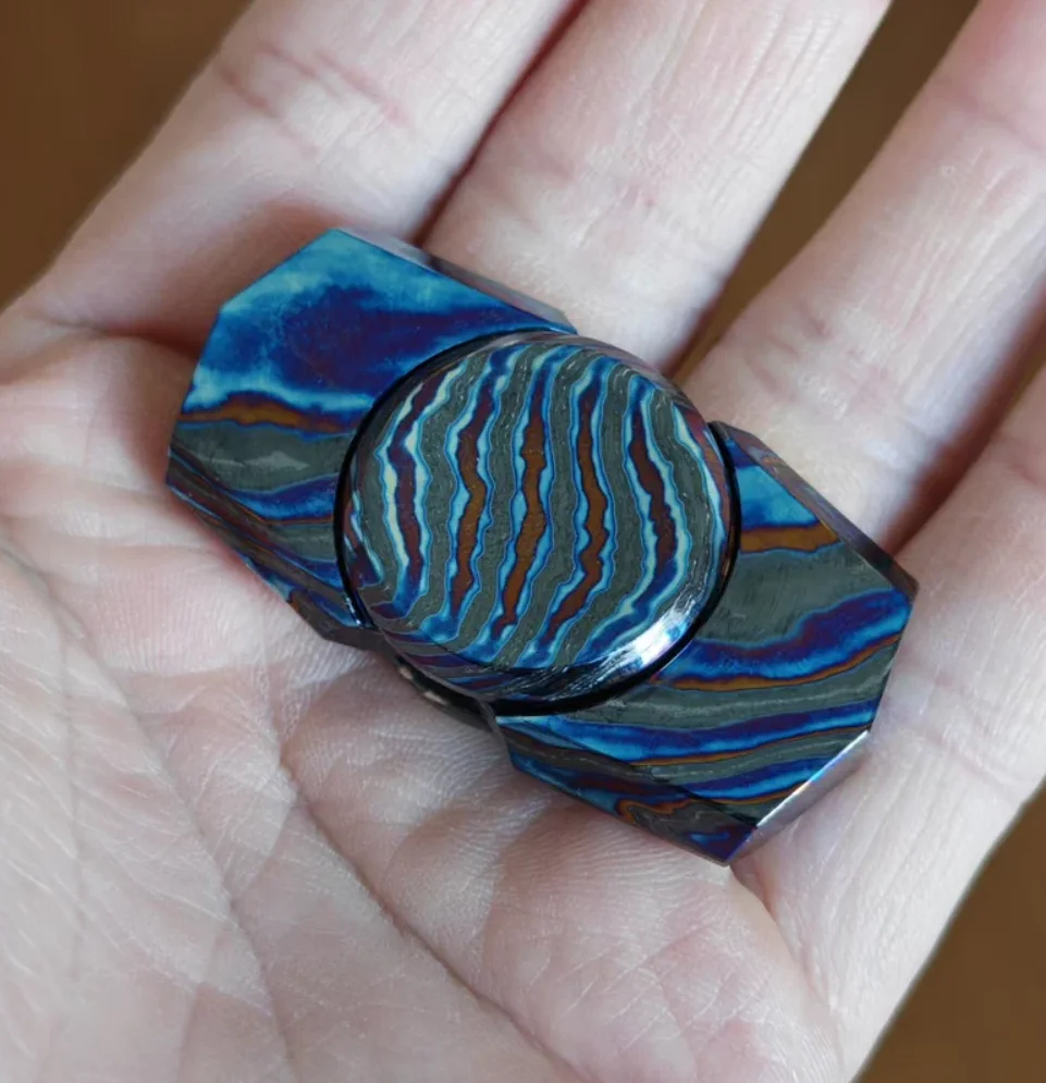 

Использованный мини-спиннер EDC Ziii Dawn, циркулярный гироскоп для кончиков пальцев, игрушка для снятия стресса