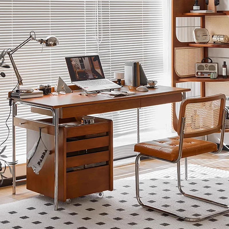 

Стол из цельного дерева, простой учебный письменный стол в античном стиле, домашний рабочий стол, компьютер, офисный учебный стол, верстак для гостиной