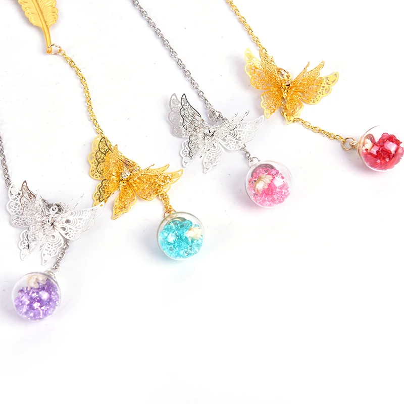 1PC Metal Bookmark Pendant Chinese Style Feather Book Marks For Teacher Appreciation Bookmarks Book Clip Office Accessories 