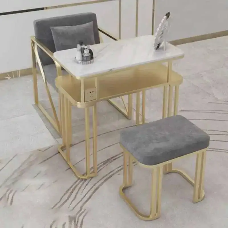 

Professional Manicure Table Salon Furniture Nail Tech Desk Table Corner Supplies Makeup Organizer Nails Manicure Tafel Nail Desk