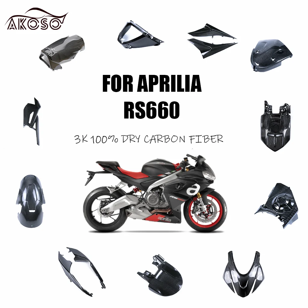 

3K 100% Dry Carbon Fiber For Aprilia RS660 2021 2022 2023 2024+ Fairing Kit Guard Cowl Protection Fairing Motorcycle Accessories