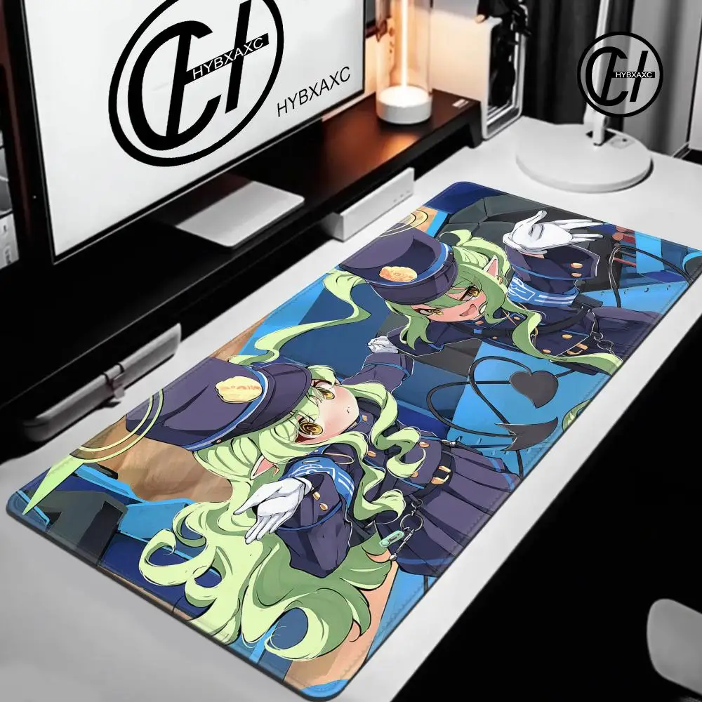 

Blue Archive Tachibana Twins Mouse Pad Popular Large Gamer XXL KeyboardMat Oni MouseMat 900X400MM Rubber Desk Mat GamingMousepad