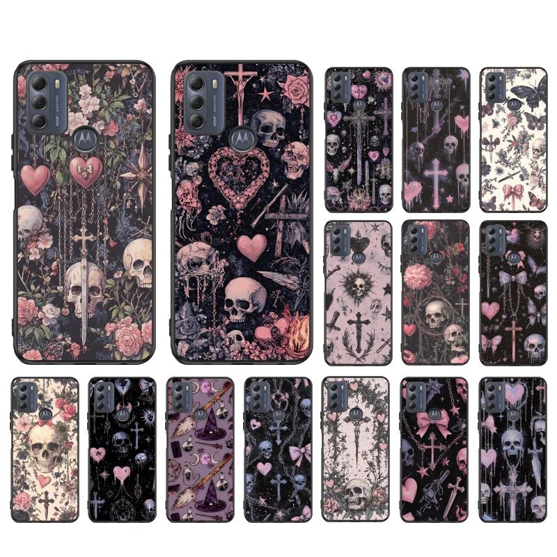 

Gothic Coquette Phone Case For Motorola G84 G22 G32 G34 G52 G10 G20 G30 G60 G60S G13 G50 G54 G62 G53 G72 G85 G24 Power