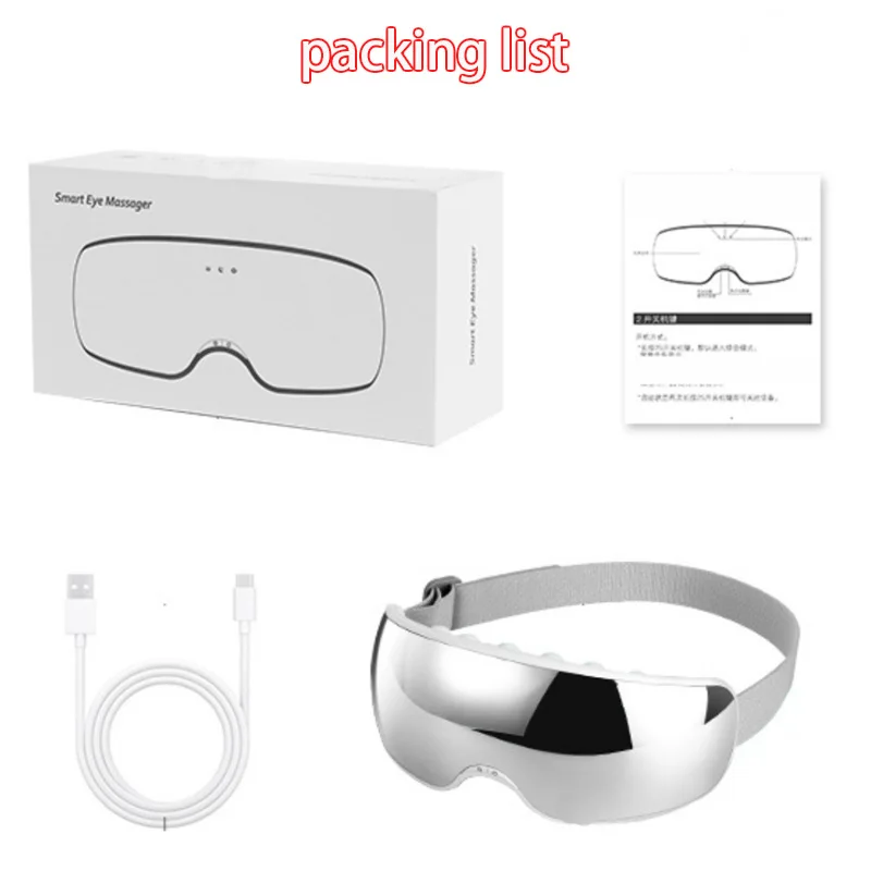 

Electric Tapping Eye Care Massager Sonic Vibration Smart EMS Eye Heated Massage Tool Electric Rechargeable Eye Massager