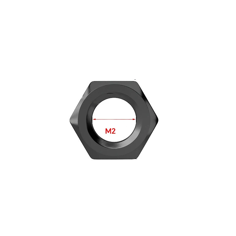 100pcs Black Oxide Iron Hex Nut DIN934 Metric Hexagonal Screw Cap Nut M2 M3 M4 M5 M6 M8 M10 M12 Fastener