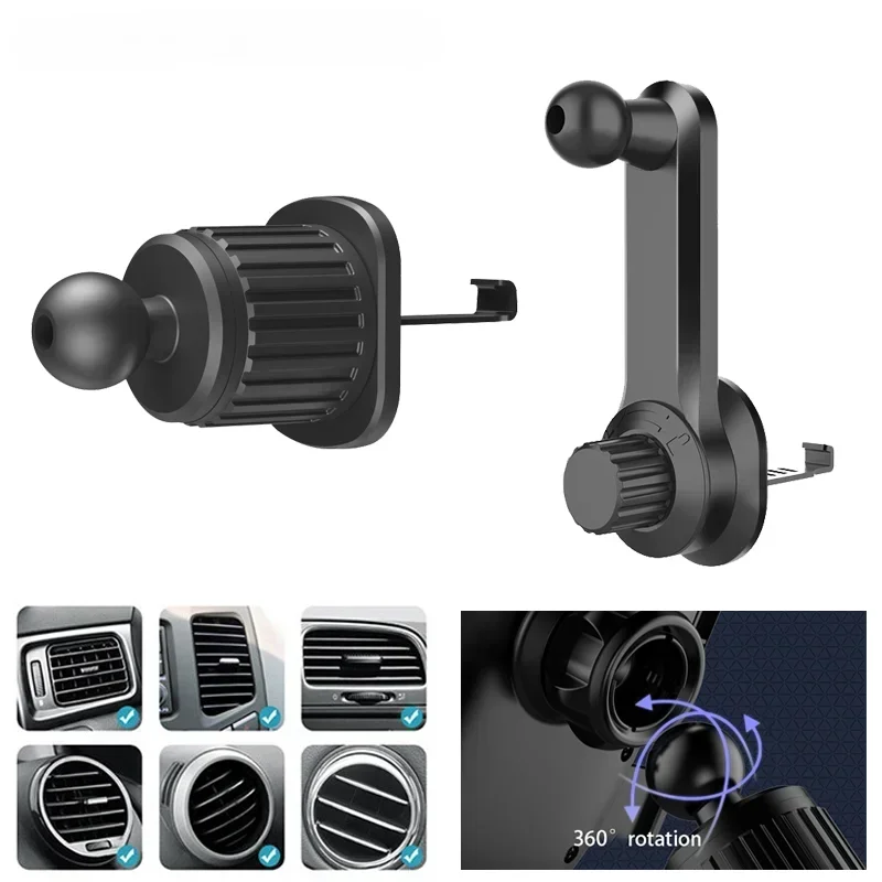 1Pc Car Phone Holder Bracket Accessories Interior Air Outlet Vent Base Gadget Universal Auto Cellphone Support Accessories