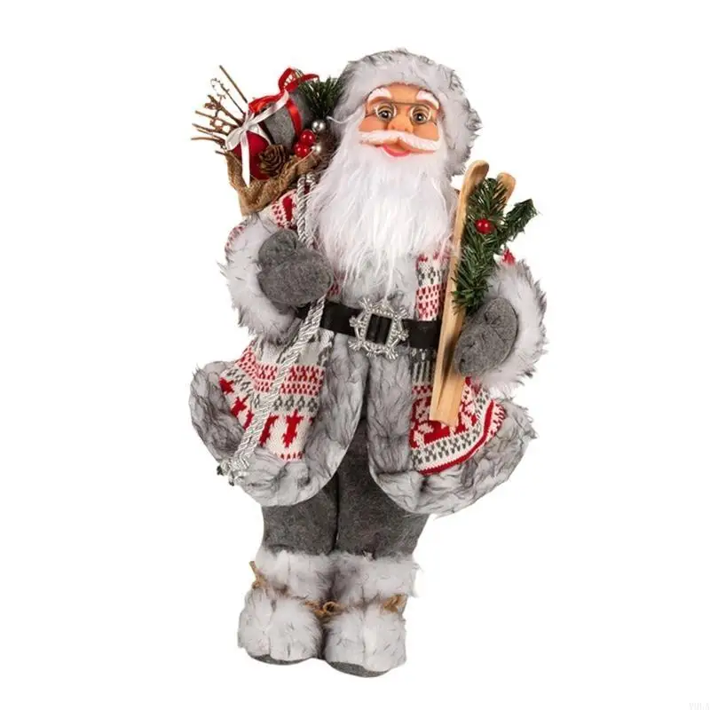 Y9UA فريد من نوع Santa Christmas المركزية الزخرفة الفخارية لحفلات المهرجانات #2