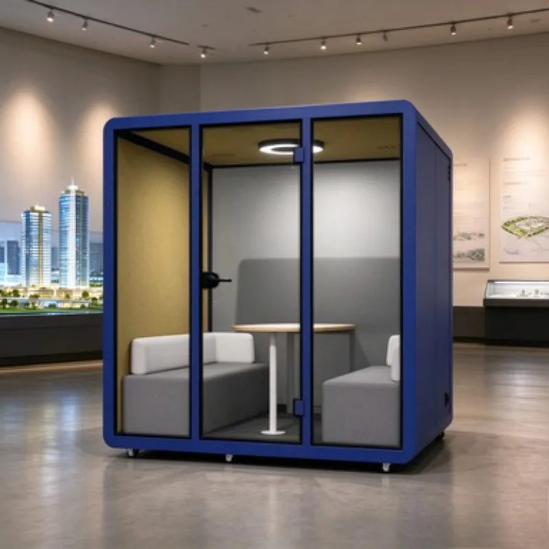Professional Soundproof Office Pod Acoustic Phone Booth for Open Workspace Privacy Coworking Space Sound Isolation Pod