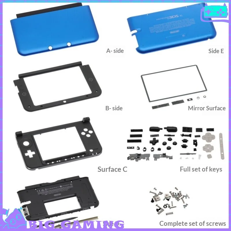 

Handheld Console Shell For 3DSLL XL Retro Game Console Renovation 3dsll 3dsxl Console Shell Complete Set Custom Accessories