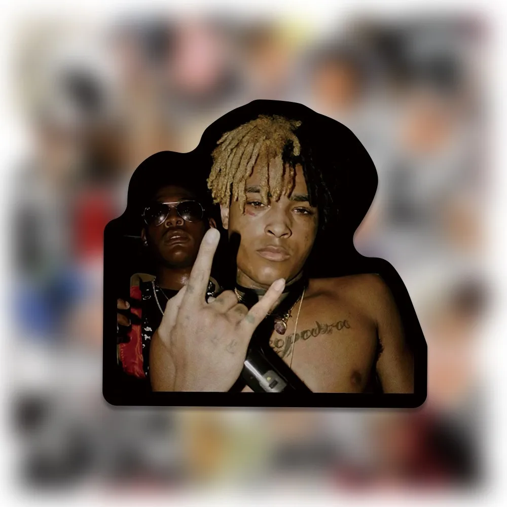 58 قطعة جديد KPOP الراب الهيب هوب مغني الروك xxxtentacion الأمتعة على ظهره الهاتف مضحك الكتابة على الجدران ملصقات هدية عيد #3