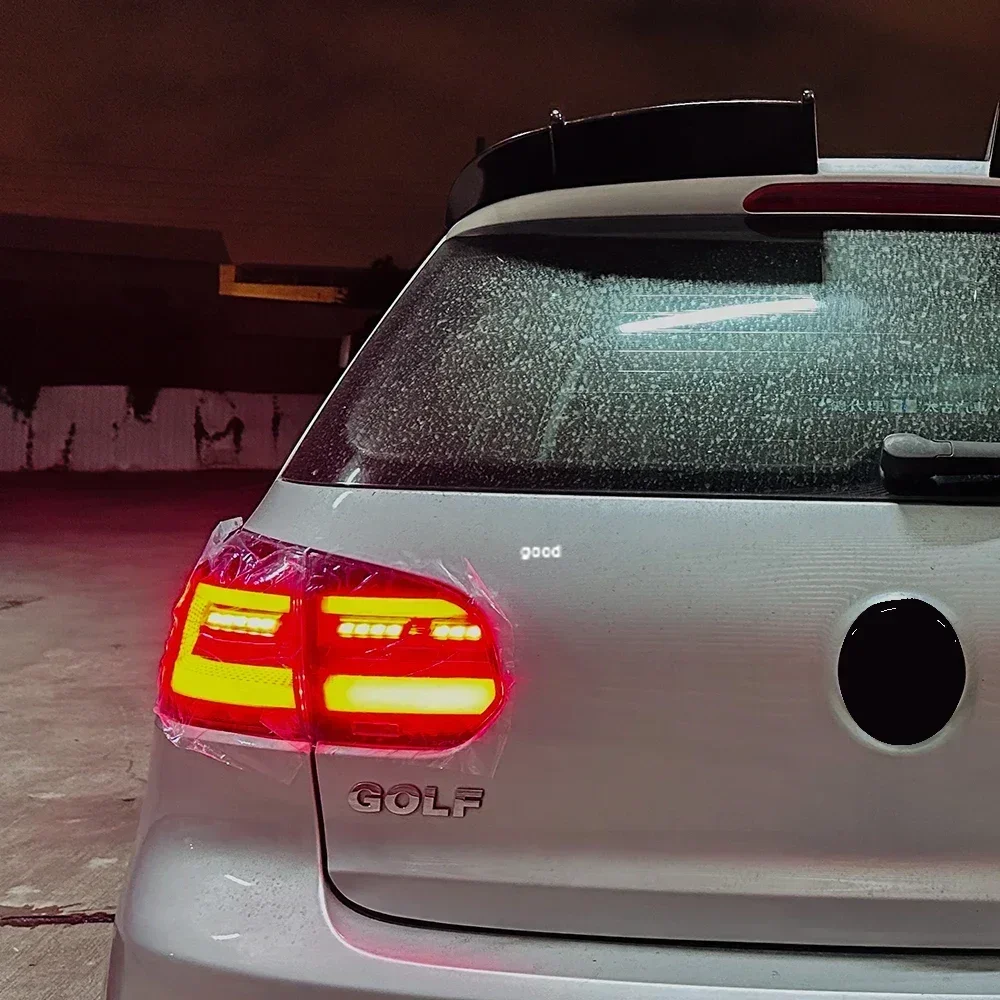 ل 2010-2012 VW Golf 6 MK6 السيارات الخلفية الخلفية مصابيح الجمعية ترقية جولف 8 LED غاسل بدوره أضواء خلفية التوصيل والتشغيل الملحقات