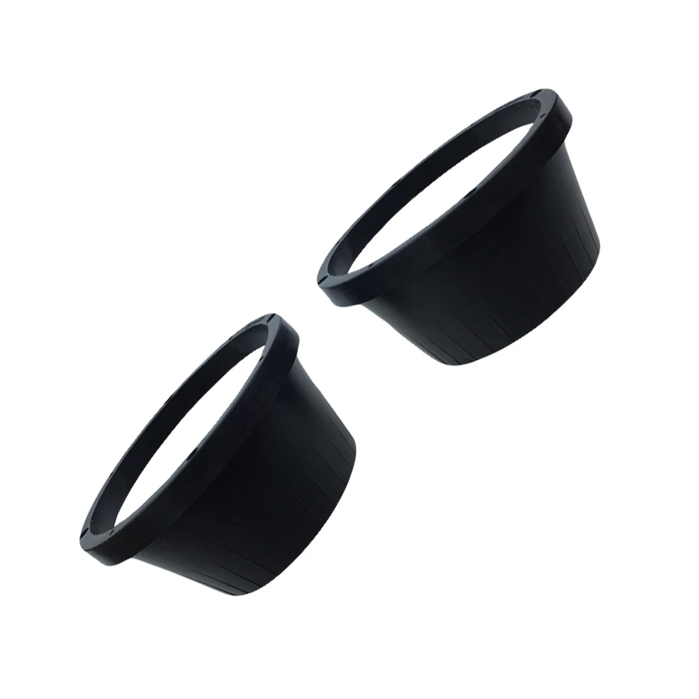 

2pcs Car Speaker Protection Pad 65mm Black Abs Waterproof Horn Cover Audio Replacement Decorative Speaker Washer Rings